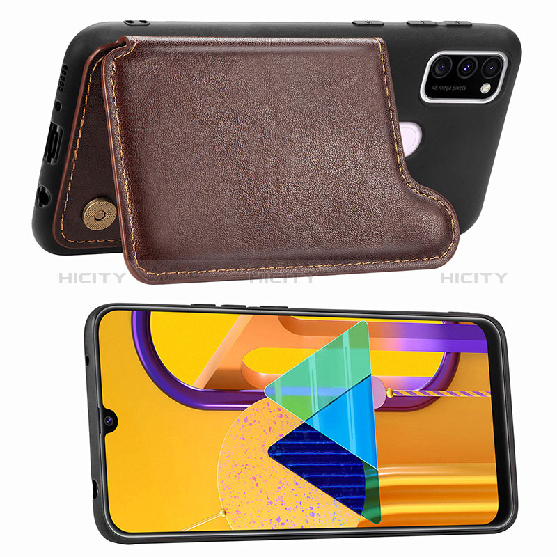 Silikon Hülle Handyhülle Ultra Dünn Schutzhülle Tasche Flexible mit Magnetisch S08D für Samsung Galaxy M30s