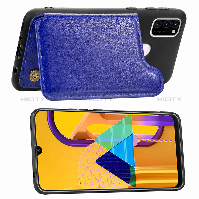 Silikon Hülle Handyhülle Ultra Dünn Schutzhülle Tasche Flexible mit Magnetisch S08D für Samsung Galaxy M30s