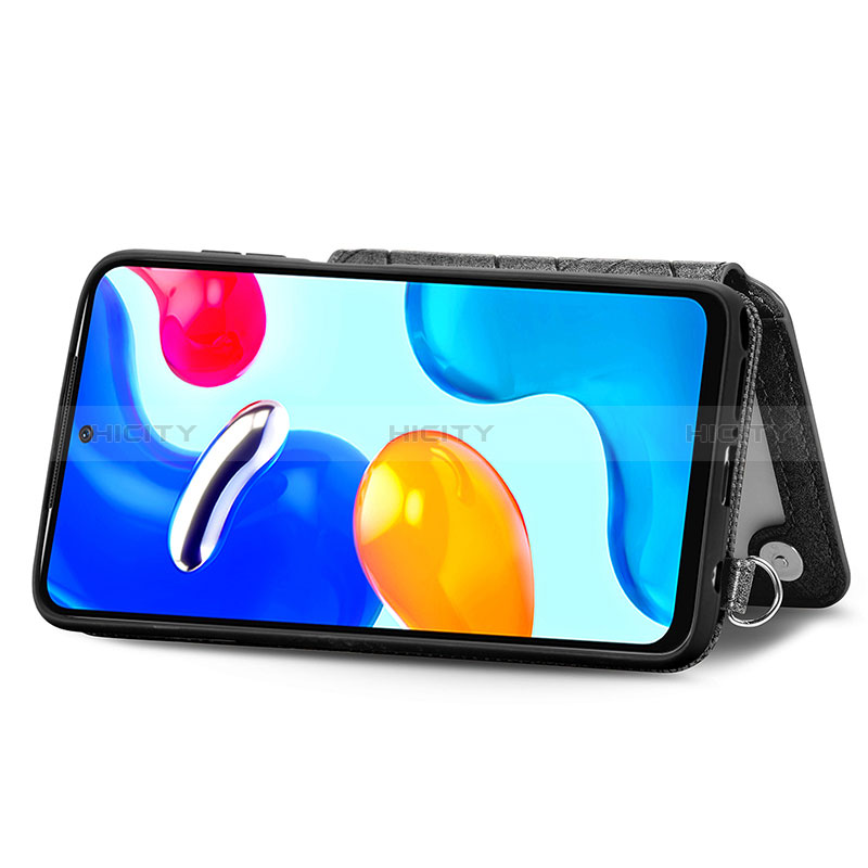 Silikon Hülle Handyhülle Ultra Dünn Schutzhülle Tasche Flexible mit Magnetisch S08D für Xiaomi Redmi Note 11 4G (2022) groß