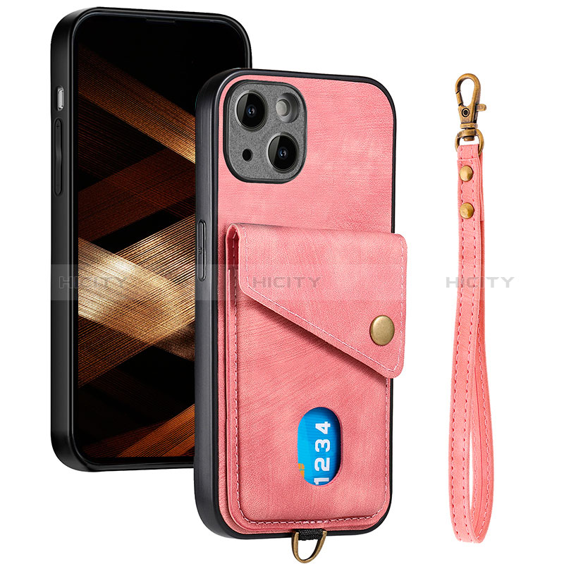 Silikon Hülle Handyhülle Ultra Dünn Schutzhülle Tasche Flexible mit Magnetisch S09D für Apple iPhone 13 Rot