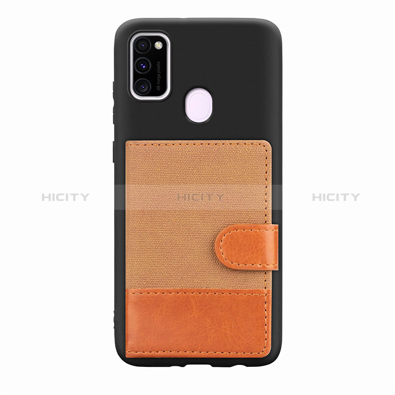 Silikon Hülle Handyhülle Ultra Dünn Schutzhülle Tasche Flexible mit Magnetisch S09D für Samsung Galaxy M30s groß