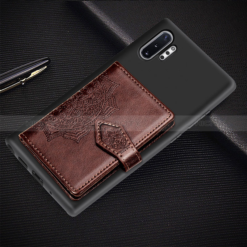 Silikon Hülle Handyhülle Ultra Dünn Schutzhülle Tasche Flexible mit Magnetisch S09D für Samsung Galaxy Note 10 Plus 5G groß