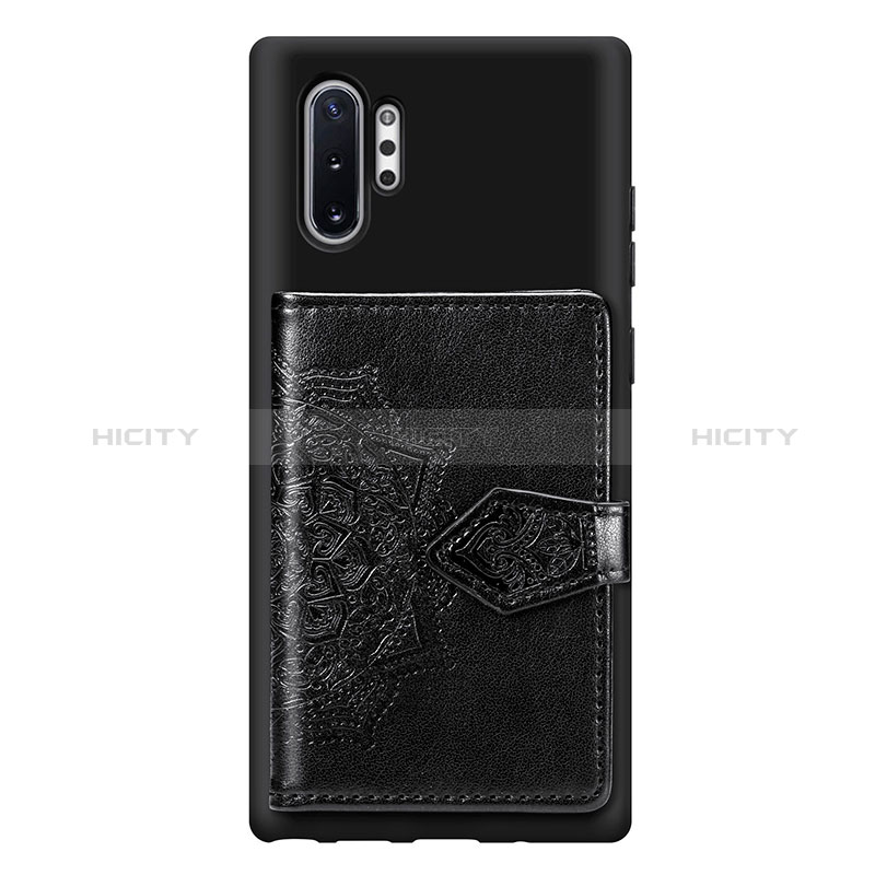 Silikon Hülle Handyhülle Ultra Dünn Schutzhülle Tasche Flexible mit Magnetisch S09D für Samsung Galaxy Note 10 Plus 5G groß
