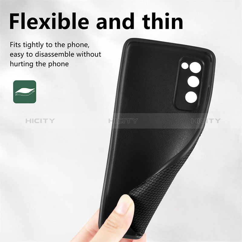 Silikon Hülle Handyhülle Ultra Dünn Schutzhülle Tasche Flexible mit Magnetisch S09D für Samsung Galaxy S20 FE 4G groß