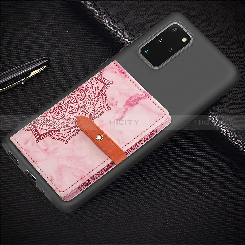 Silikon Hülle Handyhülle Ultra Dünn Schutzhülle Tasche Flexible mit Magnetisch S09D für Samsung Galaxy S20 Plus 5G