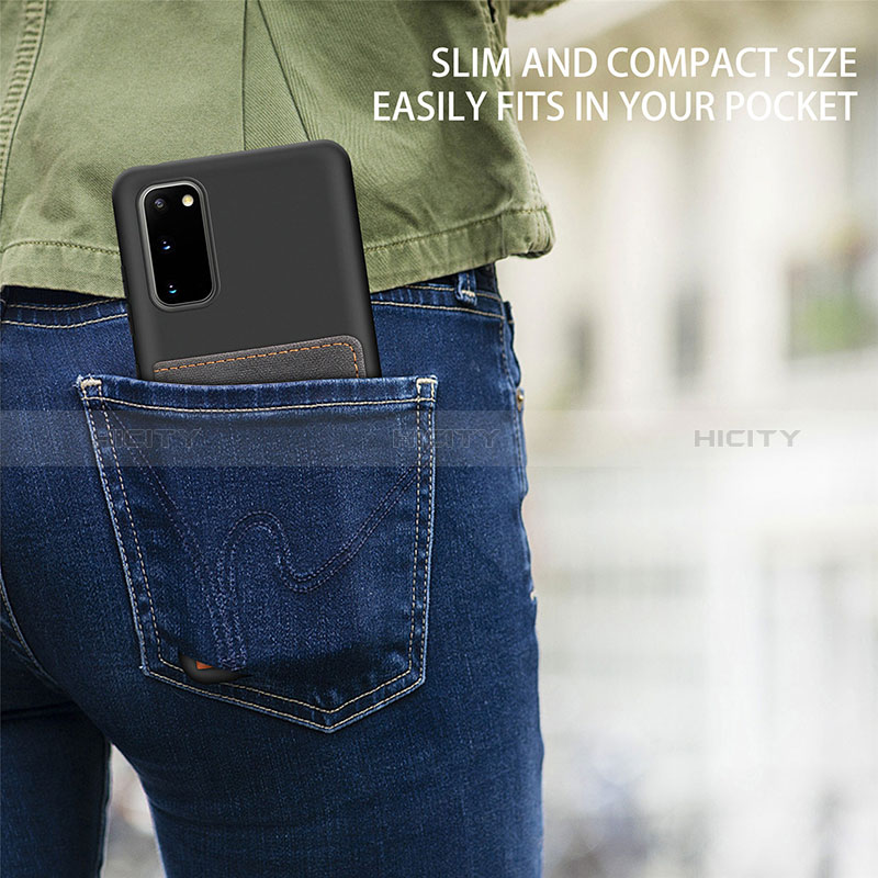 Silikon Hülle Handyhülle Ultra Dünn Schutzhülle Tasche Flexible mit Magnetisch S11D für Samsung Galaxy S20 5G