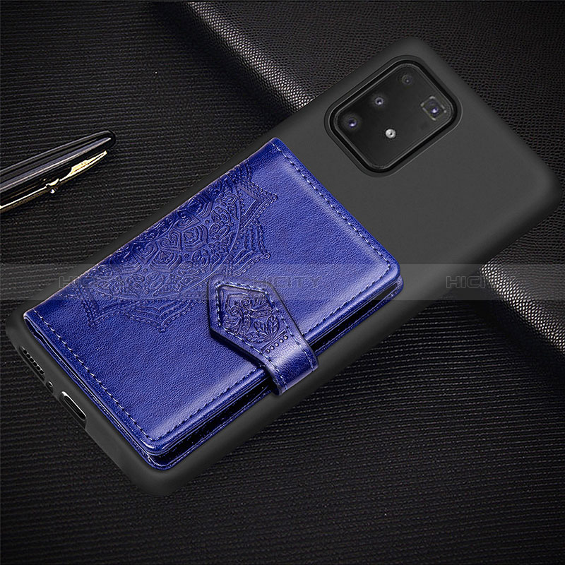 Silikon Hülle Handyhülle Ultra Dünn Schutzhülle Tasche Flexible mit Magnetisch S12D für Samsung Galaxy A91 groß