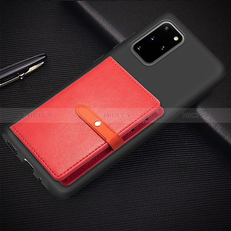 Silikon Hülle Handyhülle Ultra Dünn Schutzhülle Tasche Flexible mit Magnetisch S12D für Samsung Galaxy S20 Plus 5G