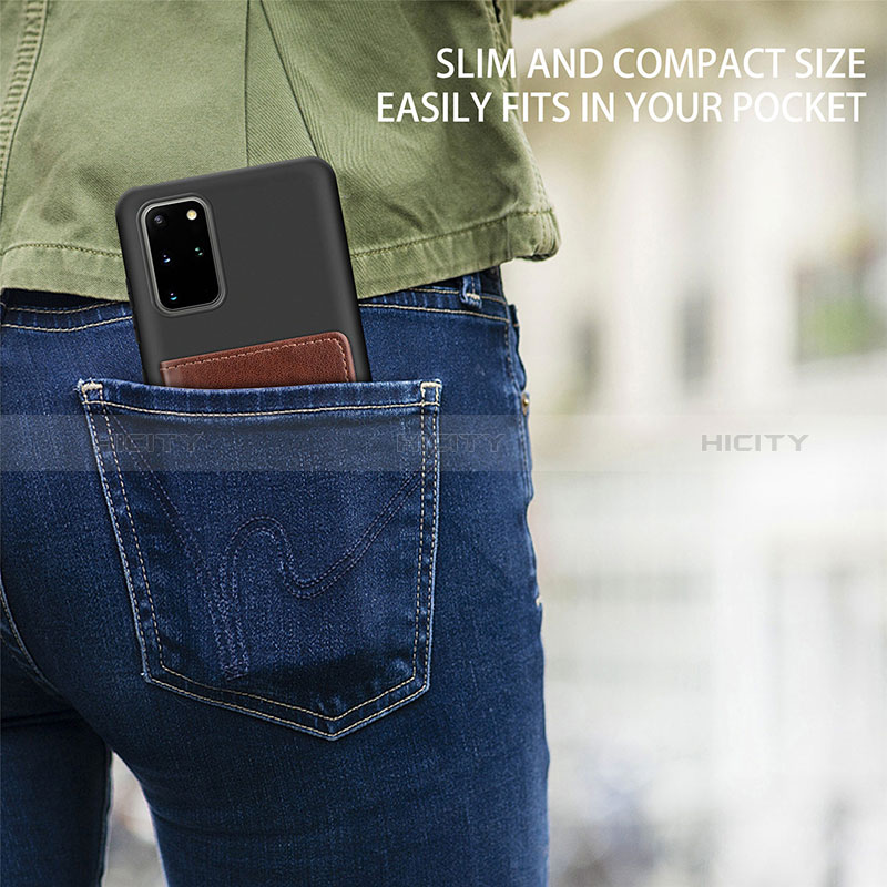 Silikon Hülle Handyhülle Ultra Dünn Schutzhülle Tasche Flexible mit Magnetisch S12D für Samsung Galaxy S20 Plus 5G