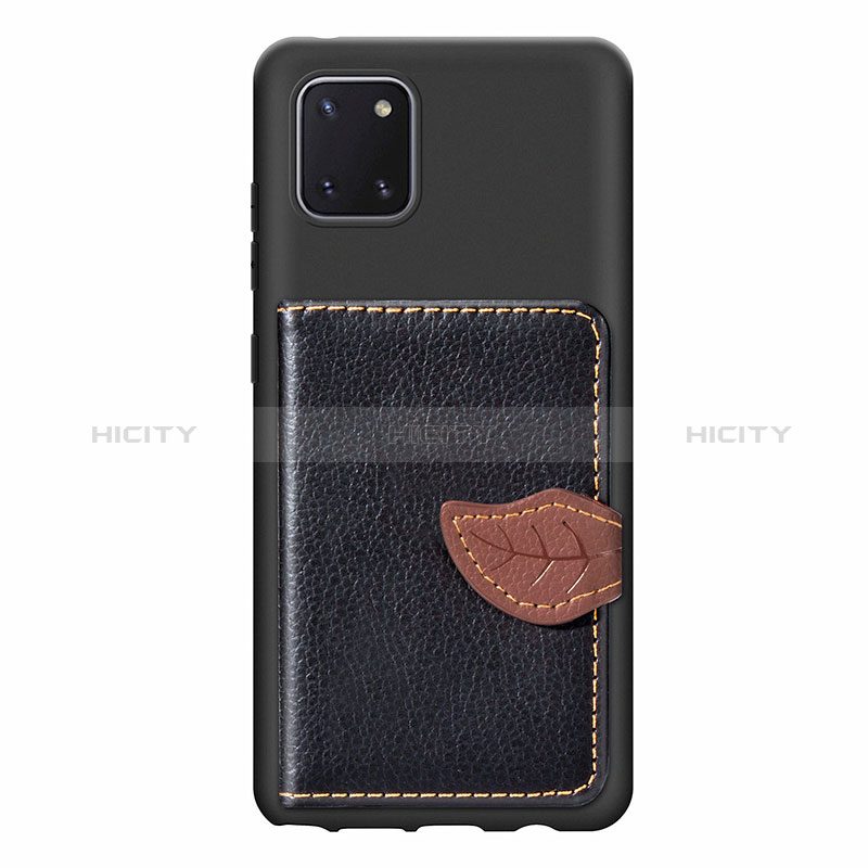 Silikon Hülle Handyhülle Ultra Dünn Schutzhülle Tasche Flexible mit Magnetisch S15D für Samsung Galaxy M60s Schwarz Plus