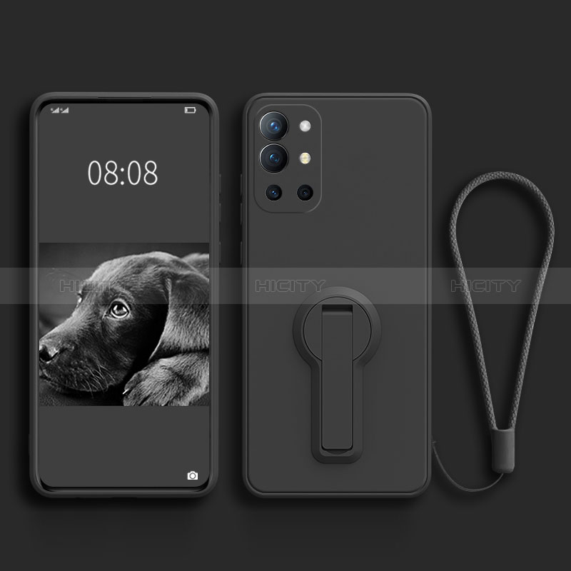 Silikon Hülle Handyhülle Ultra Dünn Schutzhülle Tasche Flexible mit Ständer für OnePlus 9R 5G