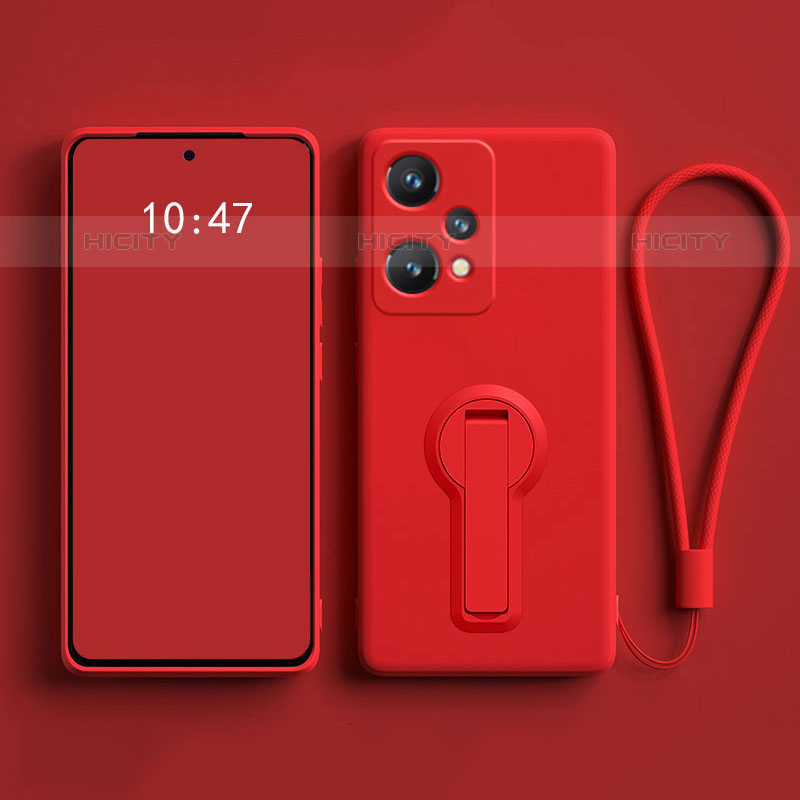 Silikon Hülle Handyhülle Ultra Dünn Schutzhülle Tasche Flexible mit Ständer für OnePlus Nord CE 2 Lite 5G Rot Plus