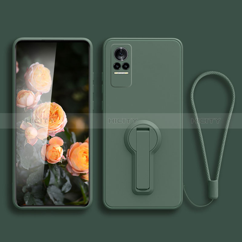 Silikon Hülle Handyhülle Ultra Dünn Schutzhülle Tasche Flexible mit Ständer für Xiaomi Civi 5G groß