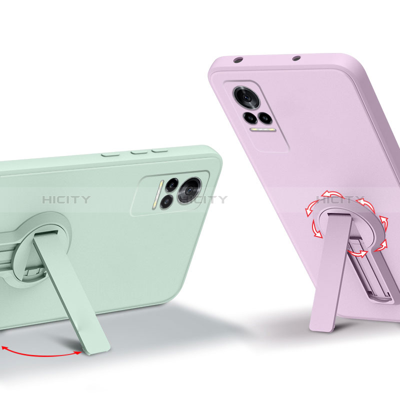 Silikon Hülle Handyhülle Ultra Dünn Schutzhülle Tasche Flexible mit Ständer für Xiaomi Civi 5G