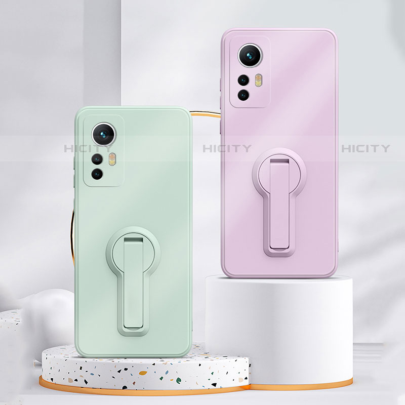 Silikon Hülle Handyhülle Ultra Dünn Schutzhülle Tasche Flexible mit Ständer für Xiaomi Mi 12S 5G groß