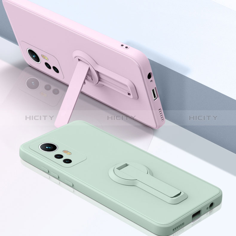 Silikon Hülle Handyhülle Ultra Dünn Schutzhülle Tasche Flexible mit Ständer für Xiaomi Mi 12T 5G