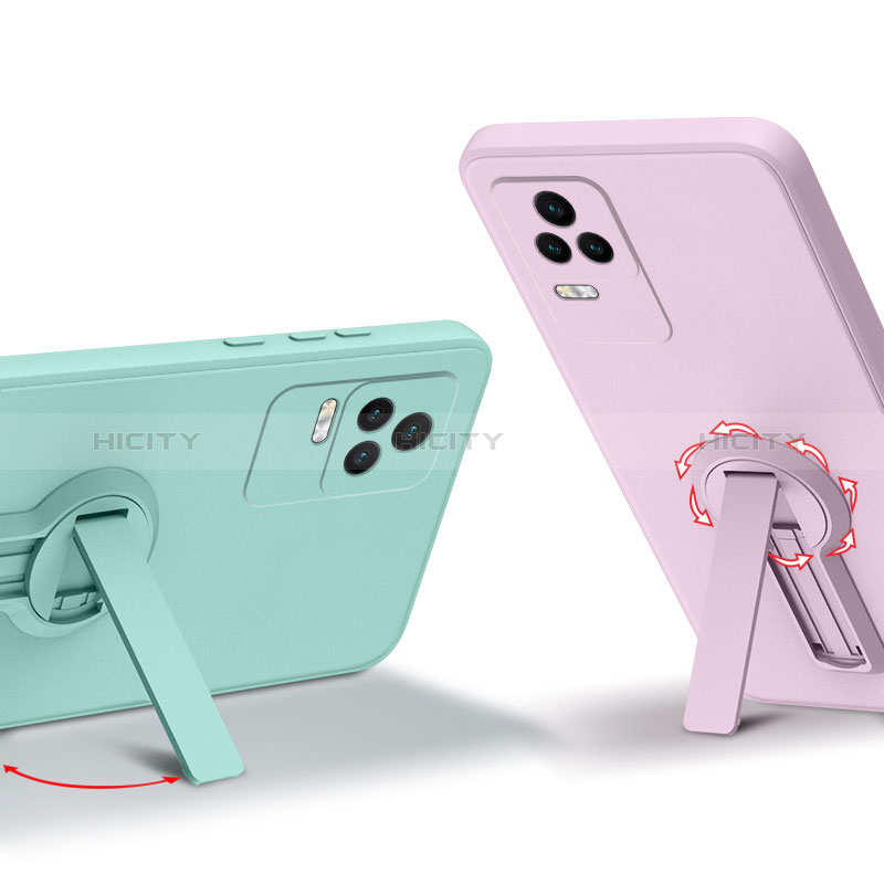 Silikon Hülle Handyhülle Ultra Dünn Schutzhülle Tasche Flexible mit Ständer für Xiaomi Poco F4 5G