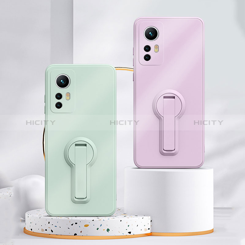 Silikon Hülle Handyhülle Ultra Dünn Schutzhülle Tasche Flexible mit Ständer für Xiaomi Redmi Note 12S