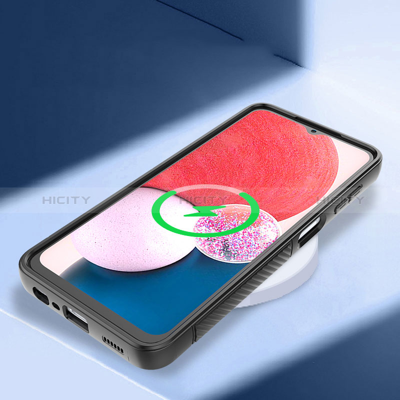 Silikon Hülle Handyhülle Ultra Dünn Schutzhülle Tasche Flexible mit Ständer KC1 für Samsung Galaxy A13 4G