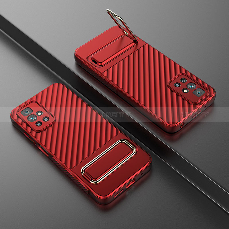 Silikon Hülle Handyhülle Ultra Dünn Schutzhülle Tasche Flexible mit Ständer KC2 für Xiaomi Redmi 10 Prime