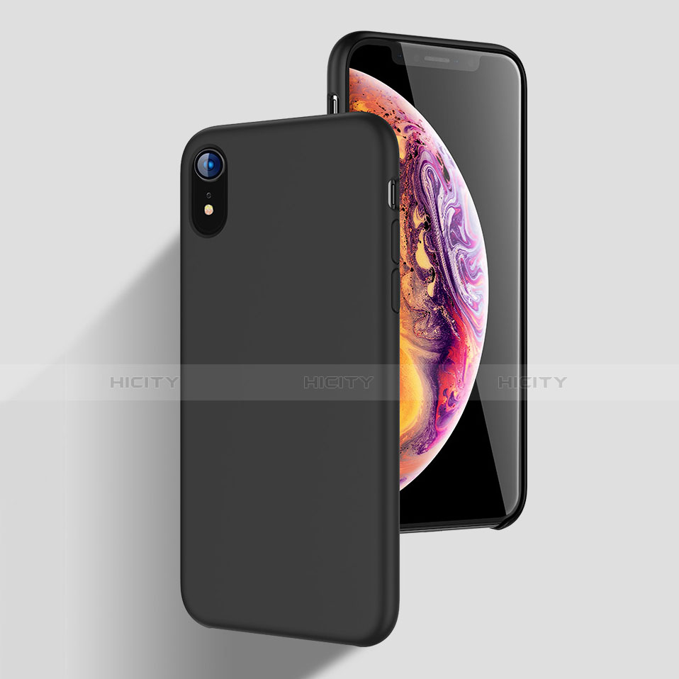 Silikon Hülle Handyhülle Ultra Dünn Schutzhülle Tasche S01 für Apple iPhone XR groß