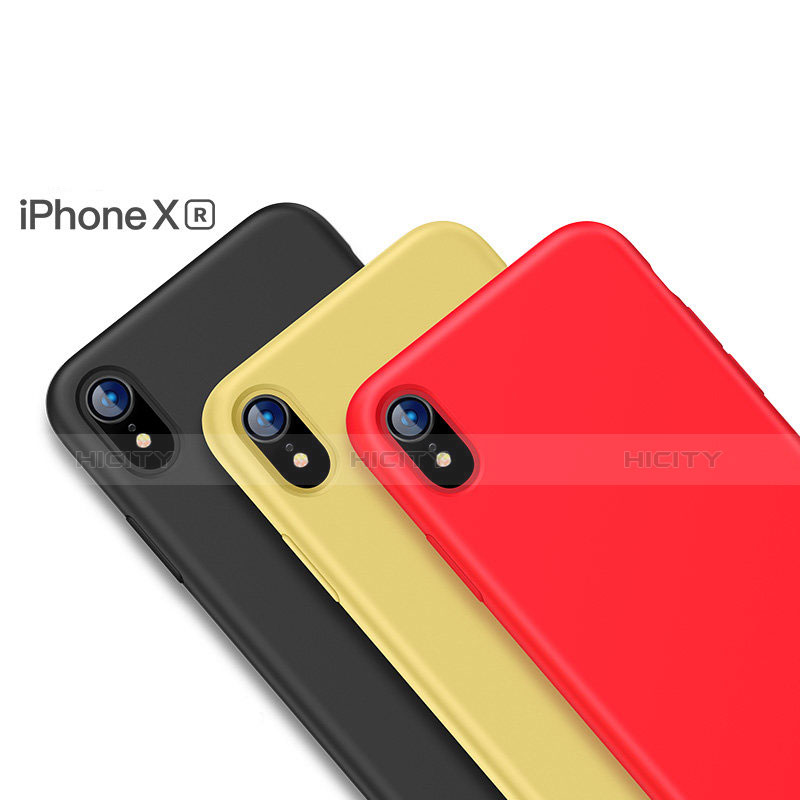 Silikon Hülle Handyhülle Ultra Dünn Schutzhülle Tasche S01 für Apple iPhone XR groß