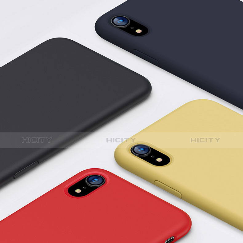 Silikon Hülle Handyhülle Ultra Dünn Schutzhülle Tasche S01 für Apple iPhone XR groß