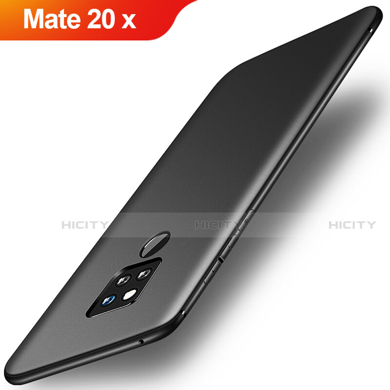 Silikon Hülle Handyhülle Ultra Dünn Schutzhülle Tasche S01 für Huawei Mate 20 X 5G Schwarz