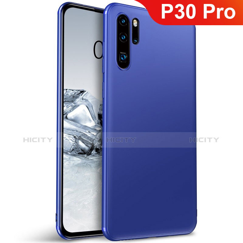 Silikon Hülle Handyhülle Ultra Dünn Schutzhülle Tasche S01 für Huawei P30 Pro Blau