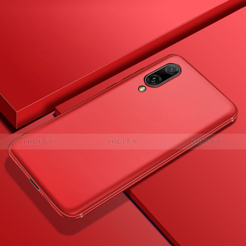 Silikon Hülle Handyhülle Ultra Dünn Schutzhülle Tasche S01 für Huawei Y7 Prime (2019) Rot Plus