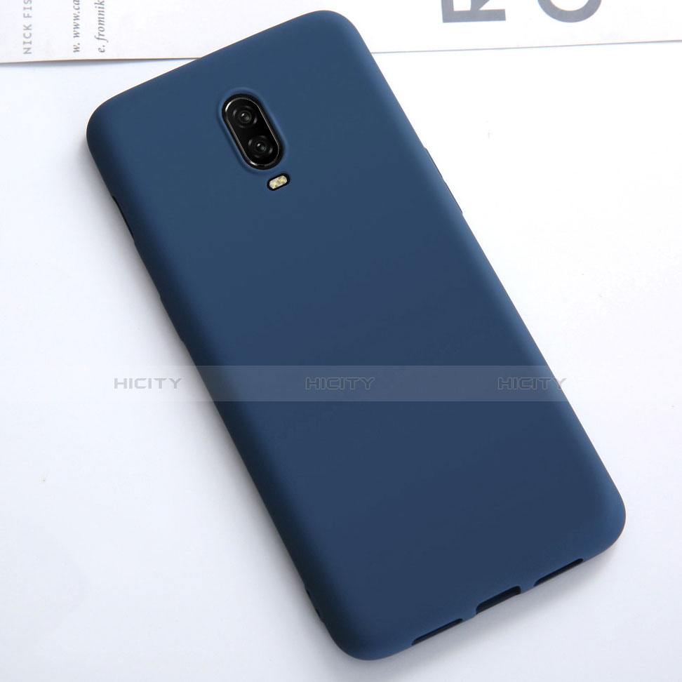 Silikon Hülle Handyhülle Ultra Dünn Schutzhülle Tasche S01 für OnePlus 6T Blau Plus