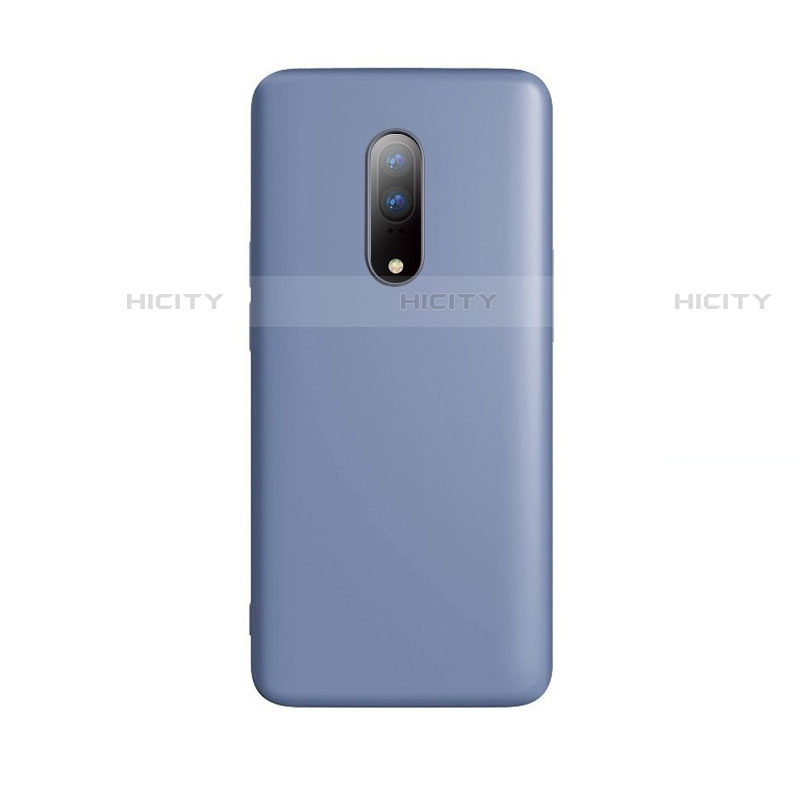 Silikon Hülle Handyhülle Ultra Dünn Schutzhülle Tasche S01 für OnePlus 7 Blau