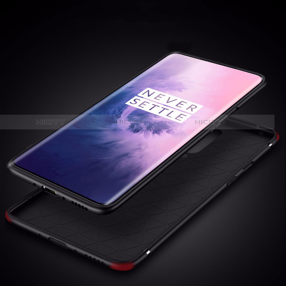 Silikon Hülle Handyhülle Ultra Dünn Schutzhülle Tasche S01 für OnePlus 7 Pro groß