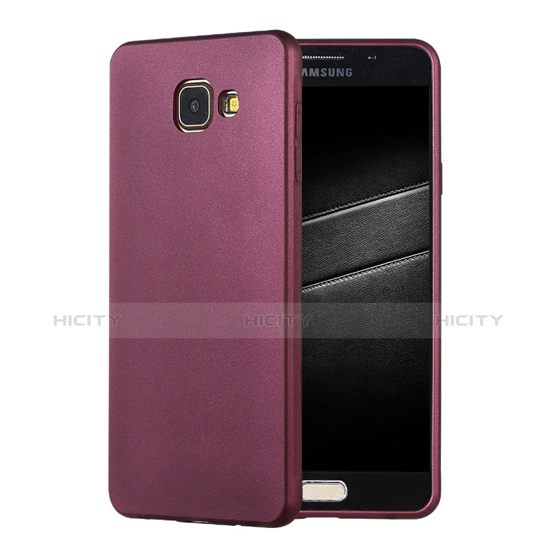 Silikon Hülle Handyhülle Ultra Dünn Schutzhülle Tasche S01 für Samsung Galaxy A7 (2016) A7100 Violett Plus