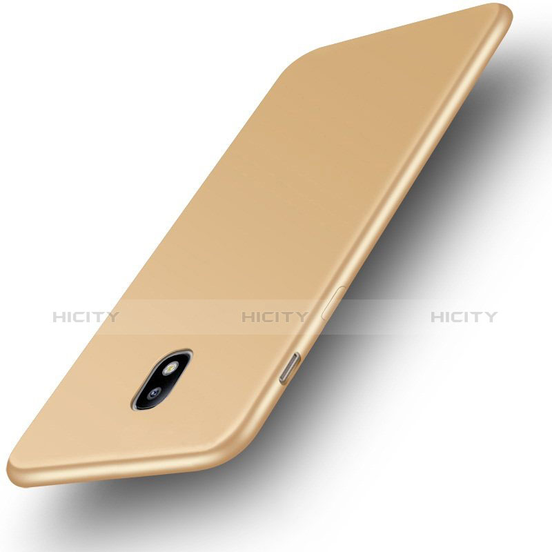 Silikon Hülle Handyhülle Ultra Dünn Schutzhülle Tasche S01 für Samsung Galaxy J3 (2017) J330F DS Gold