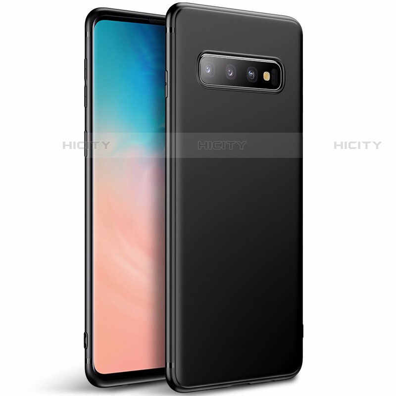 Silikon Hülle Handyhülle Ultra Dünn Schutzhülle Tasche S01 für Samsung Galaxy S10 5G Schwarz Plus