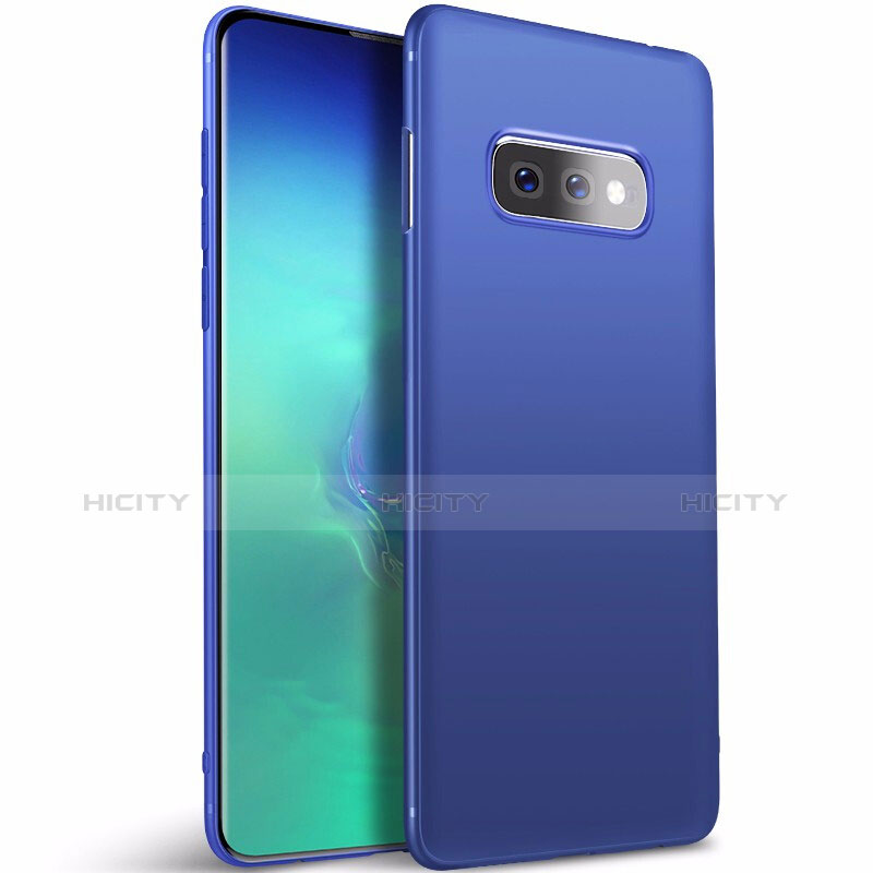 Silikon Hülle Handyhülle Ultra Dünn Schutzhülle Tasche S01 für Samsung Galaxy S10e Blau