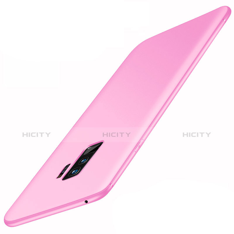 Silikon Hülle Handyhülle Ultra Dünn Schutzhülle Tasche S01 für Samsung Galaxy S9 Plus Rosa