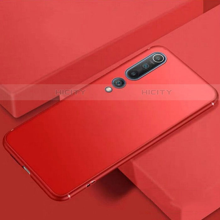 Silikon Hülle Handyhülle Ultra Dünn Schutzhülle Tasche S01 für Xiaomi Mi 10 Rot