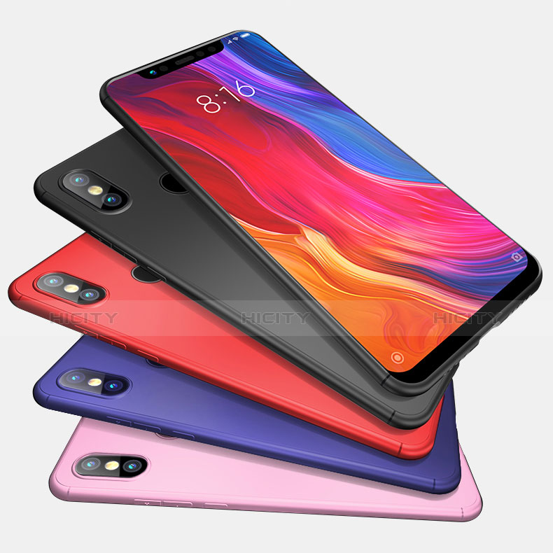 Silikon Hülle Handyhülle Ultra Dünn Schutzhülle Tasche S01 für Xiaomi Mi 8 groß