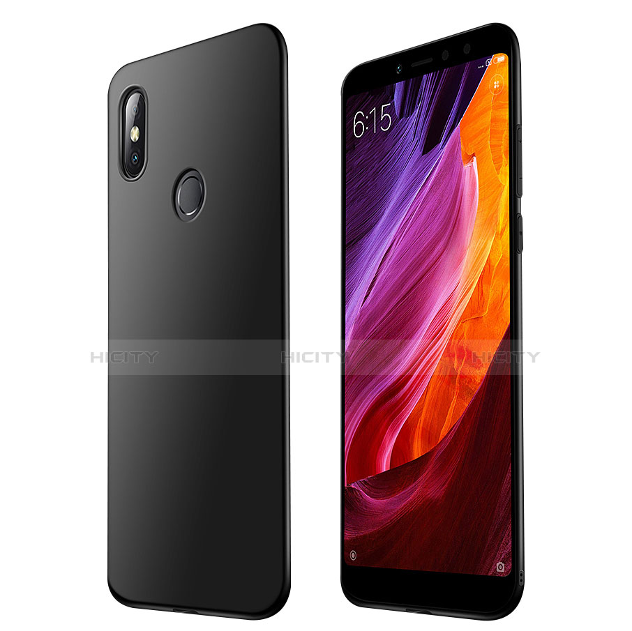 Silikon Hülle Handyhülle Ultra Dünn Schutzhülle Tasche S01 für Xiaomi Mi Max 3 Schwarz Plus