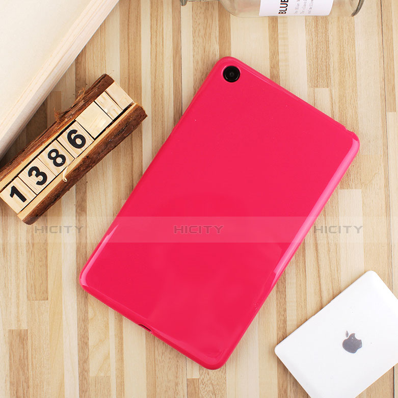 Silikon Hülle Handyhülle Ultra Dünn Schutzhülle Tasche S01 für Xiaomi Mi Pad 4 Pink