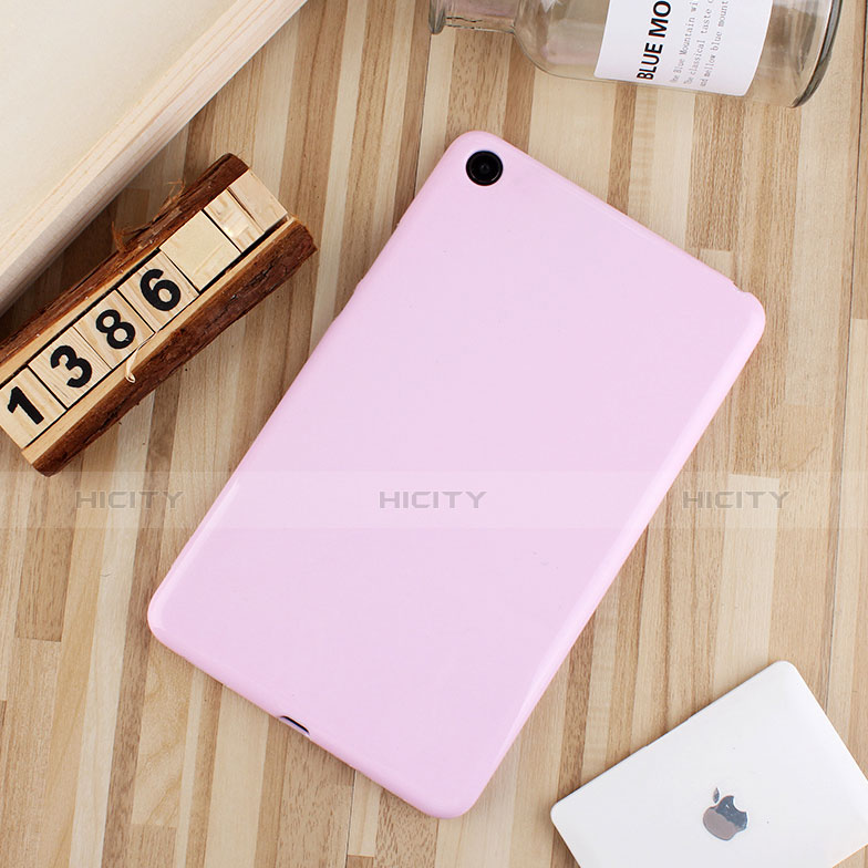 Silikon Hülle Handyhülle Ultra Dünn Schutzhülle Tasche S01 für Xiaomi Mi Pad 4 Plus 10.1 Rosa