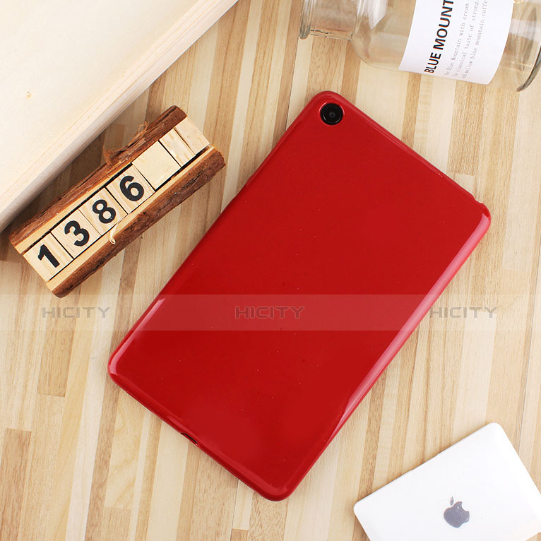 Silikon Hülle Handyhülle Ultra Dünn Schutzhülle Tasche S01 für Xiaomi Mi Pad 4 Plus 10.1 Rot