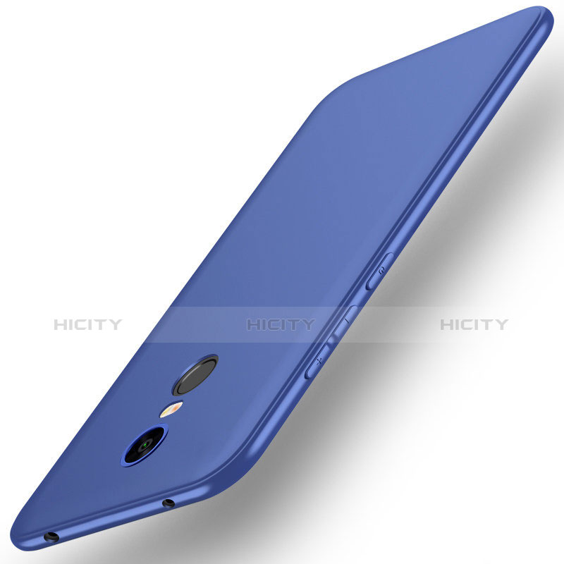 Silikon Hülle Handyhülle Ultra Dünn Schutzhülle Tasche S01 für Xiaomi Redmi Note 5 Indian Version Blau Plus