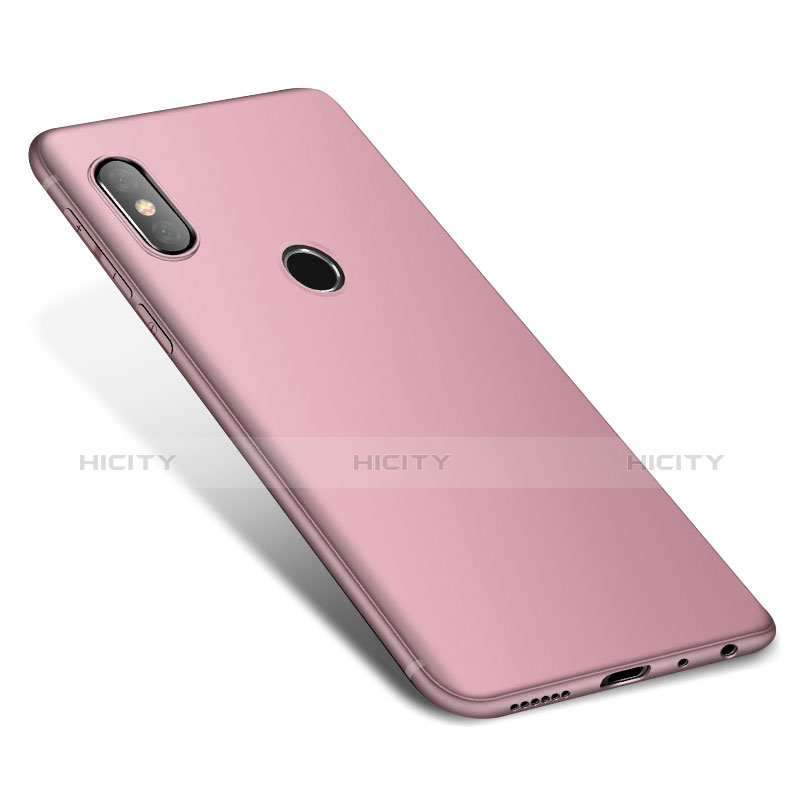 Silikon Hülle Handyhülle Ultra Dünn Schutzhülle Tasche S01 für Xiaomi Redmi Note 5 Pro Rosa