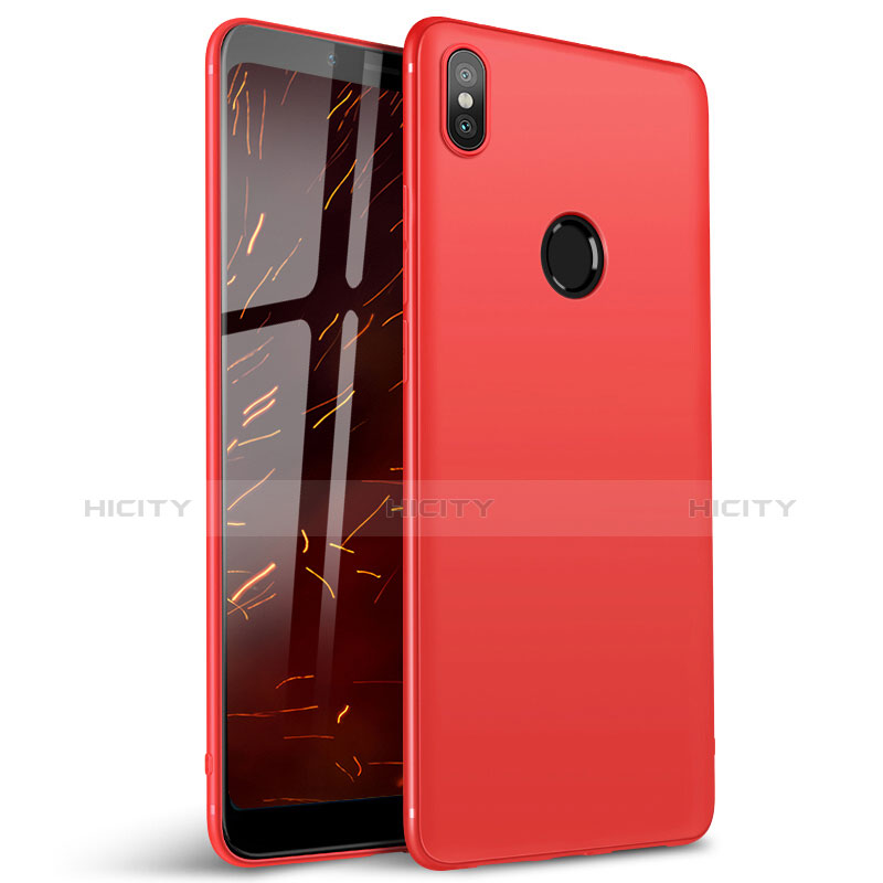 Silikon Hülle Handyhülle Ultra Dünn Schutzhülle Tasche S01 für Xiaomi Redmi Y2 Rot