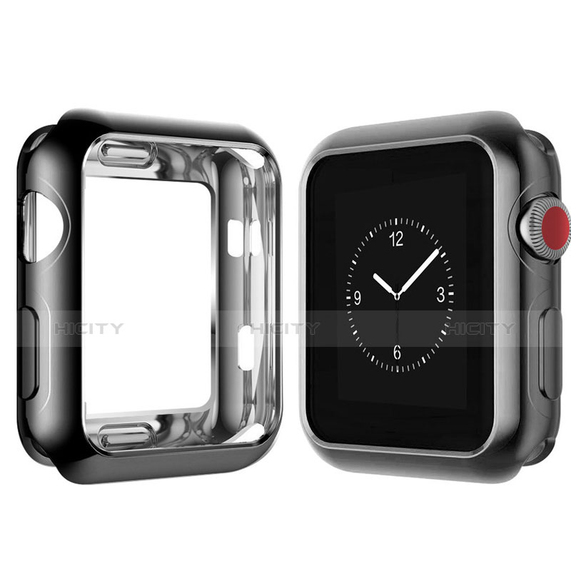 Silikon Hülle Handyhülle Ultra Dünn Schutzhülle Tasche S02 für Apple iWatch 4 40mm groß