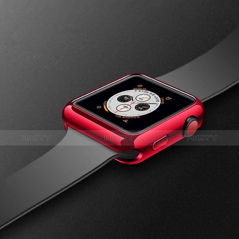 Silikon Hülle Handyhülle Ultra Dünn Schutzhülle Tasche S02 für Apple iWatch 4 44mm Rot