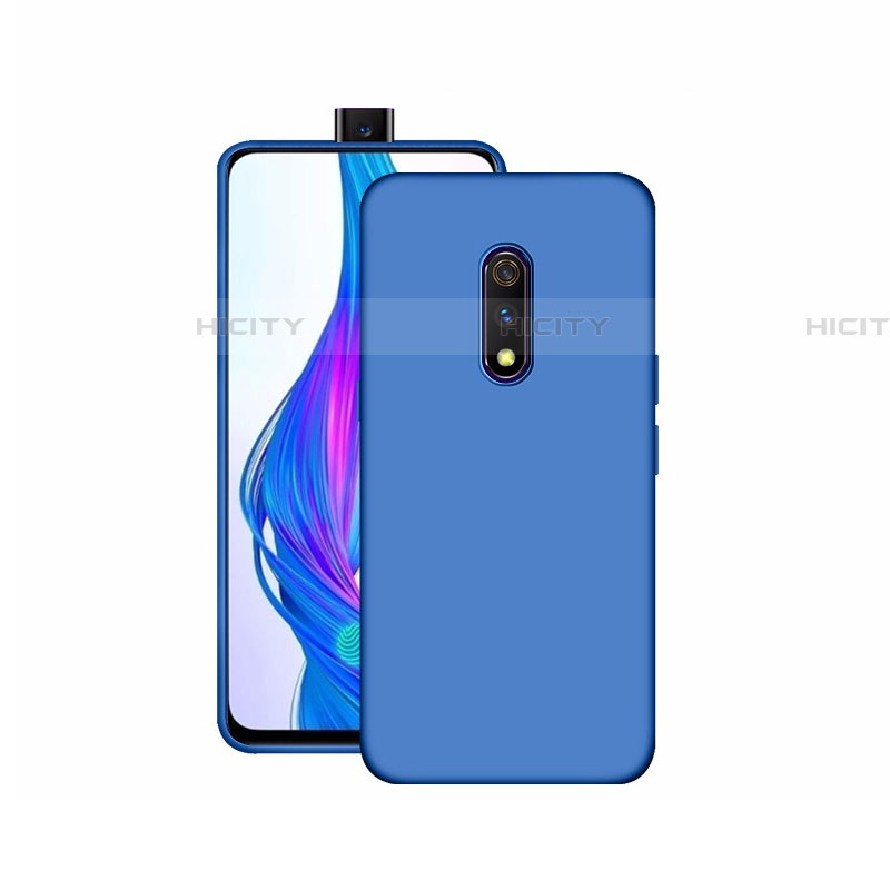 Silikon Hülle Handyhülle Ultra Dünn Schutzhülle Tasche S02 für Realme X Blau